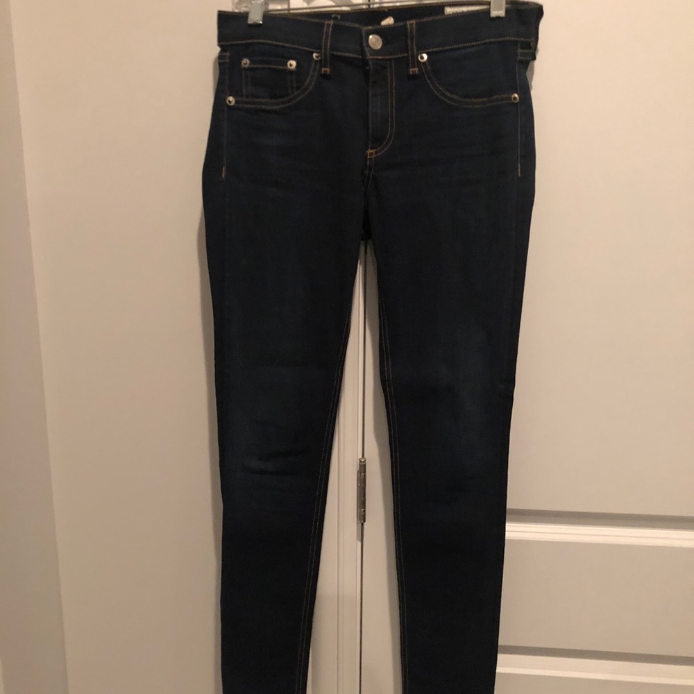 Rag & Bone Dark Denim Skinny Jeans